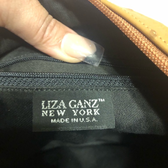 Ostrich print leather satchel - Picture 6 of 7